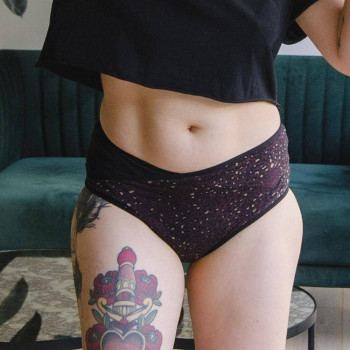 High-waisted panties Simone Leopard