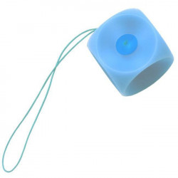 Unperforated cube pessary with button